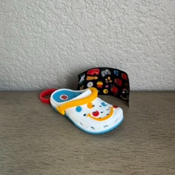 2024 McDonalds X Crocs Happy Meal Mini Crocs #1 Colorful Dots Key‎ Chain - Picture 1 of 1